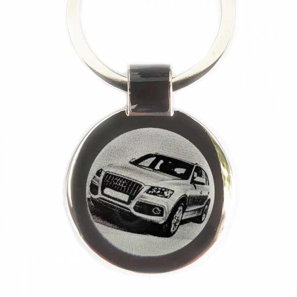 Audi Q5 Schlüsselanhänger personalisiert mit Gravur