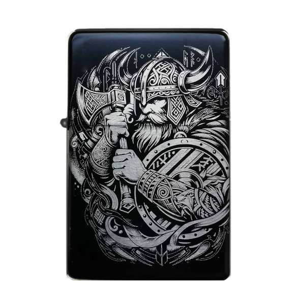 Wikinger Feuerzeug Tattoo Lineart