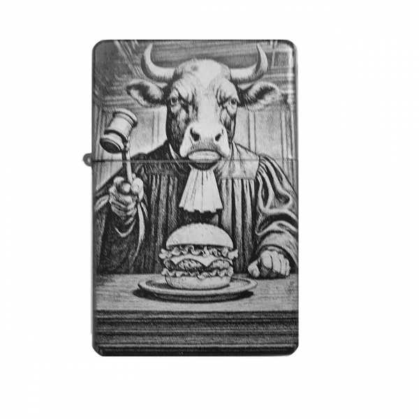 Richter Rind Feuerzeug mit Gravur | optional personalisiert | Shop-Fotogravur.de