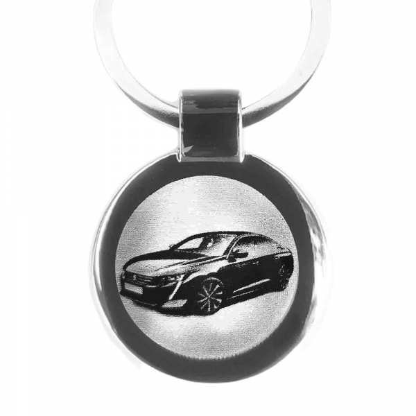 Peugeot 508 Gravur Schlüsselanhänger personalisiert - original Fotogravur