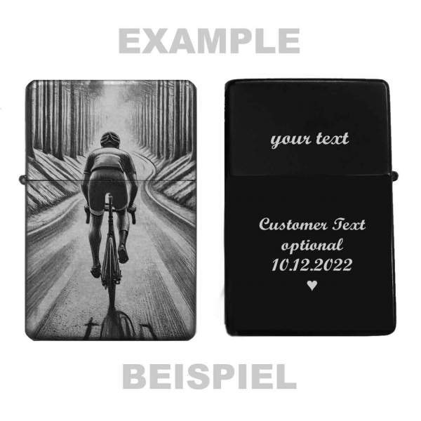 Feuerzeug Fahrrad-Tour Radfahrer– personalisierbar