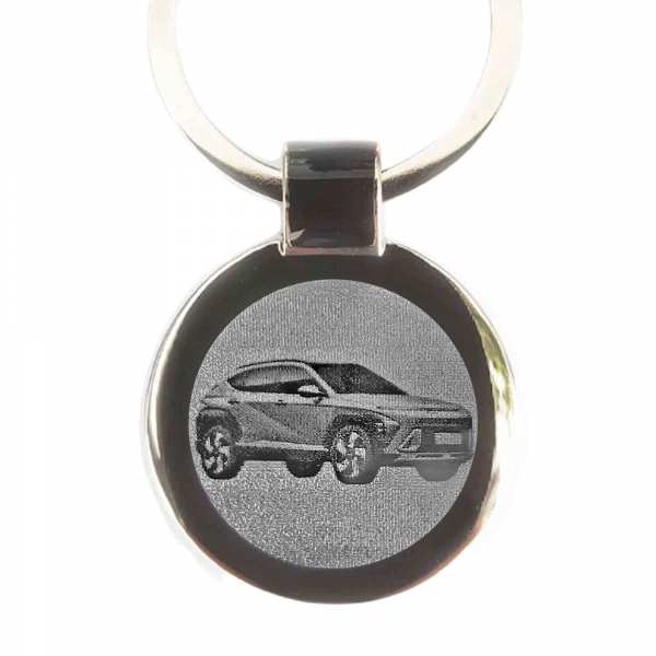 Hyundai Kona Schlüsselanhänger personalisiert mit Gravu
