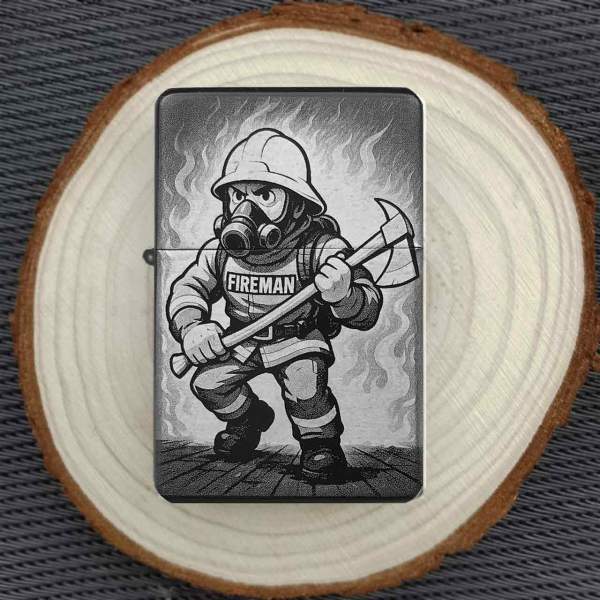 Feuerzeug Feuerwehrmann Fireman – personalisierbar