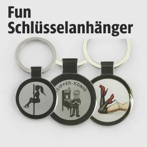 Witzige und ausgefallene Schlüsselanhänger mit Gravur