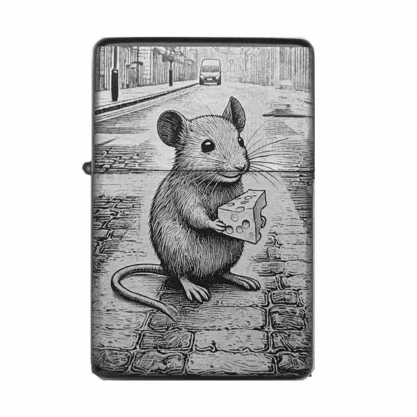 Maus mit Käse Feuerzeug