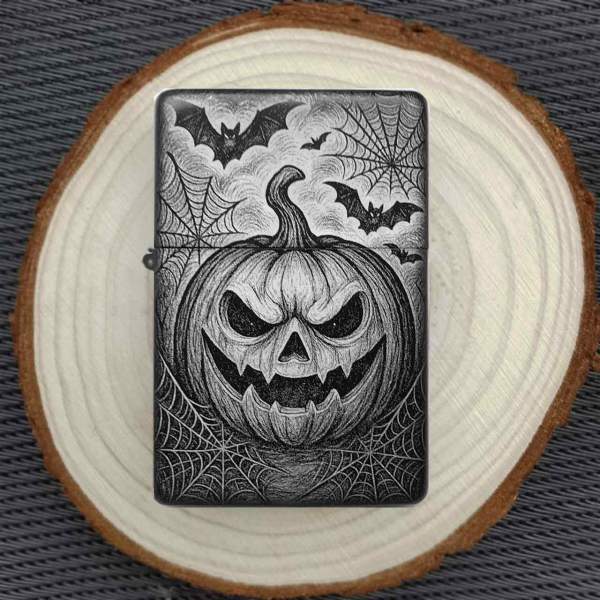 Feuerzeug Halloween Kürbis – personalisierbar