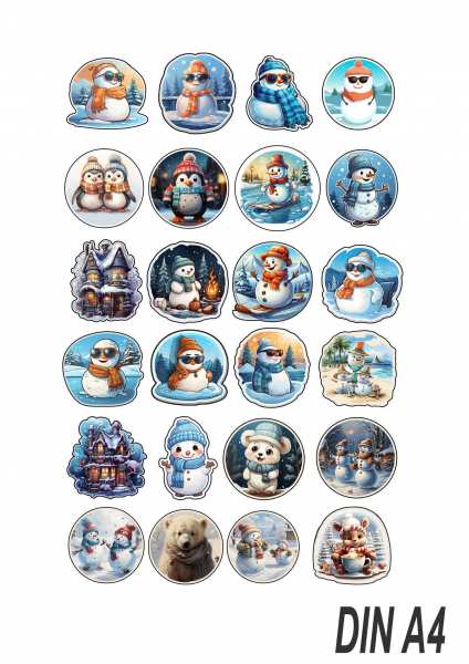 Schneemann Design winterliche cartoon Motive