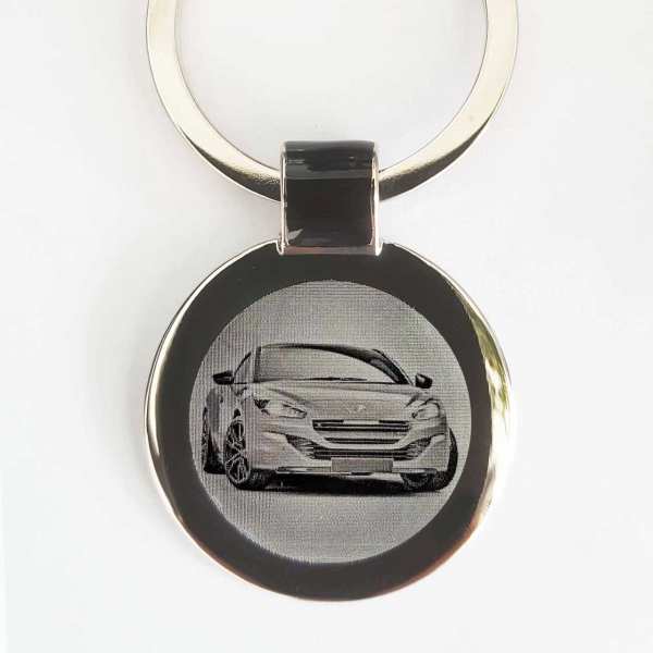 Peugeot RCZ R Schlüsselanhänger personalisiert - original Fotogravur
