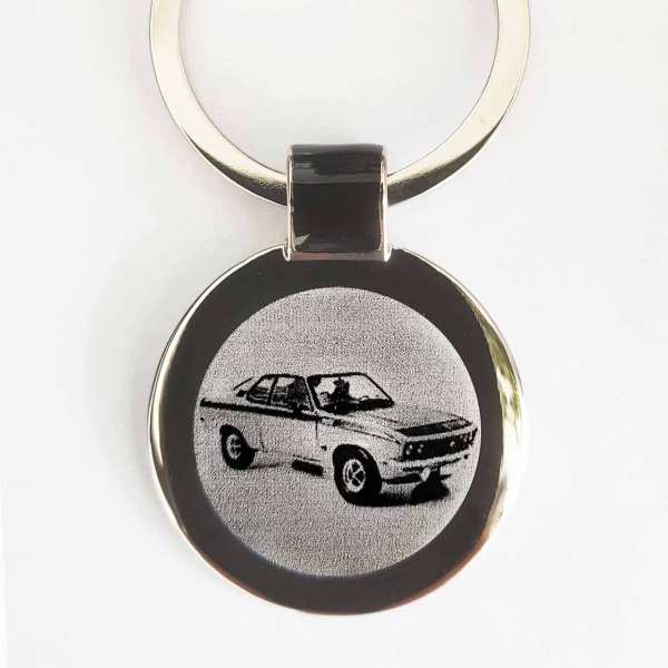 Opel Manta A Gravur Schlüsselanhänger personalisiert mit Gravur