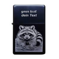 Waschbär Feuerzeug mit Gravur Waschbär Feuerzeug mit Gravur