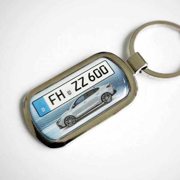 Kennzeichen Schlüsselanhänger personalisiert Hyundai i30n Fastback mit persönlicher Gravur