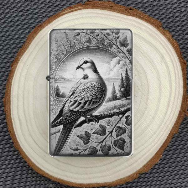 Feuerzeug Friedenstaube Taube – personalisierbar