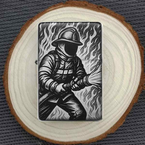 Feuerzeug Feuerwehr Einsatz – personalisierbar