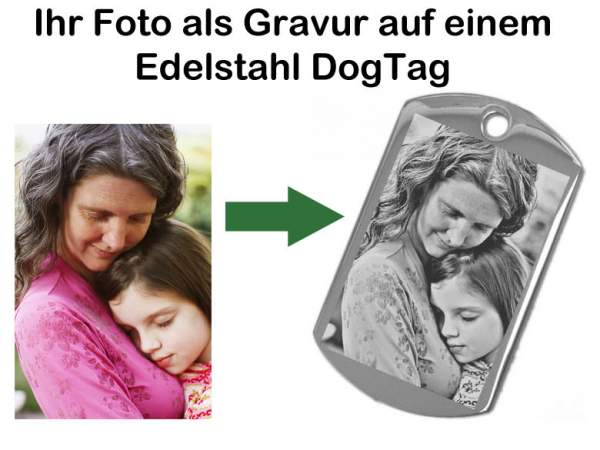 Fotogravur Anhänger DogTag