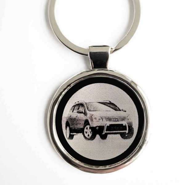 Nissan Qashqai Gravur Schlüsselanhänger personalisiert - original Fotogravur