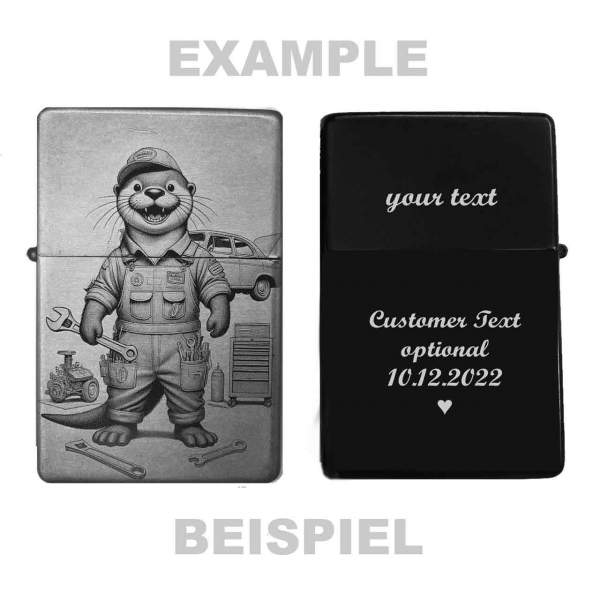 Feuerzeug Otter KFZ Mechatroniker – personalisierbar