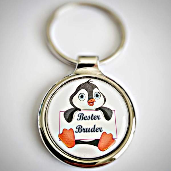 Bruder Schlüsselanhänger / Bruderherz mit Textgravur