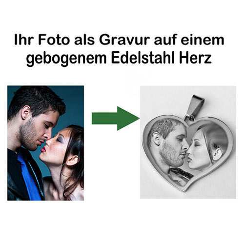 Edelstahl Herz large Anhänger