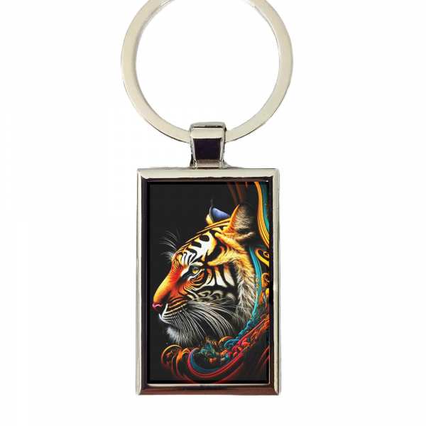 Tiger Schlüsselanhänger personalisiert mit Gravur 