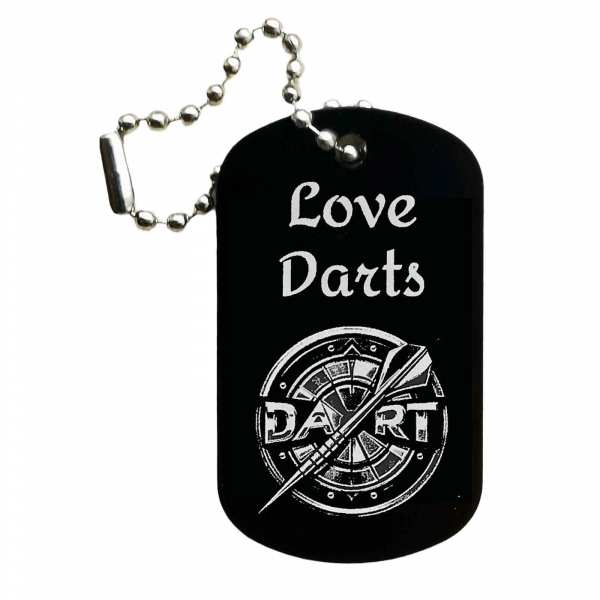 Love Darts Anhänger mit Gravur
