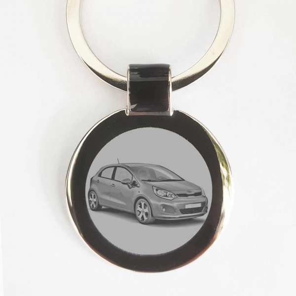 Kia Rio ab 2015 Schlüsselanhänger personalisiert mit Gravur