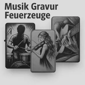 Feuerzeuge mit Musik Gravurmotiv