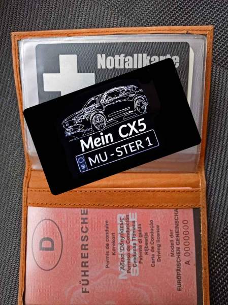 CX-5 Zubehör Visitenkarte personalisierbar