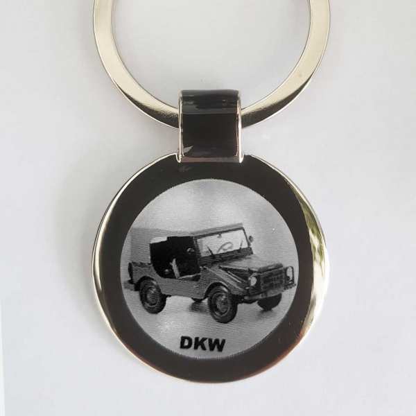 DKW Munga Schlüsselanhänger personalisiert - original Fotogravur