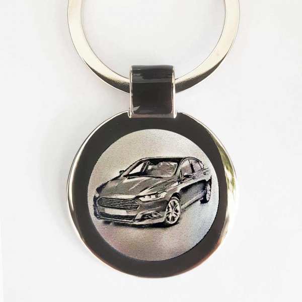 Ford Mondeo 2015 Gravur Schlüsselanhänger personalisiert - original Fotogravur