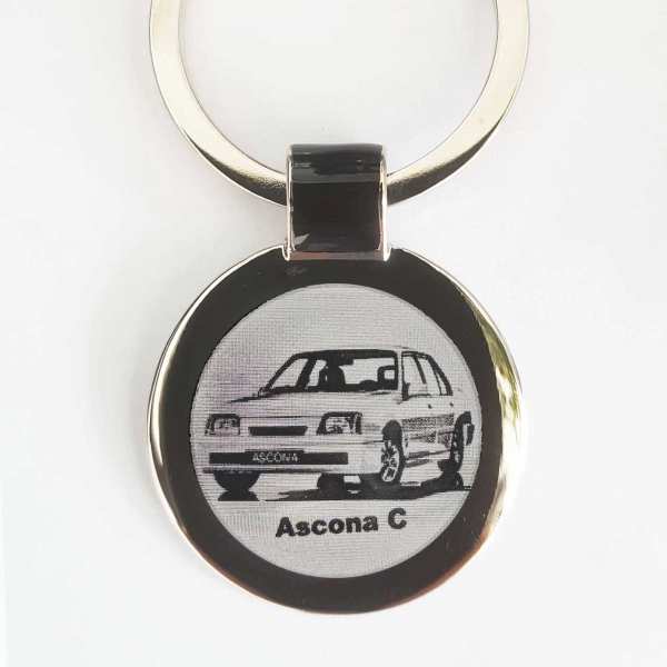 Opel Ascona C Schlüsselanhänger personalisiert - original Fotogravur 