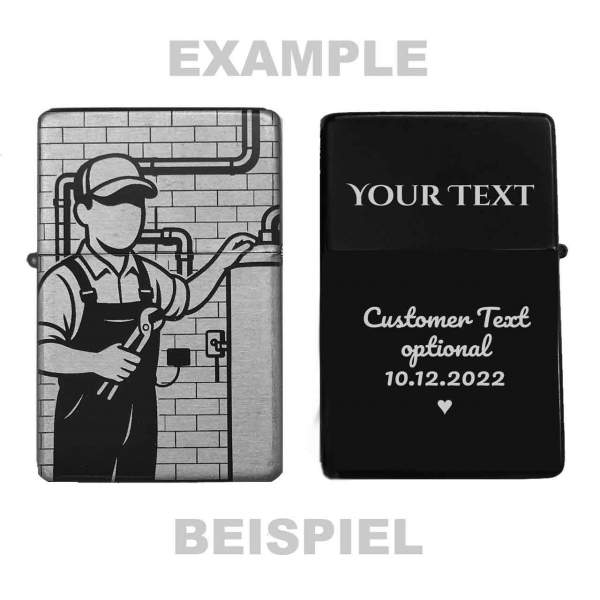 Feuerzeug Klempner – personalisierbar