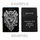Aperçu: Briquet tatouage serpent linéaire en option personnalisé avec votre texte de gravure au dos