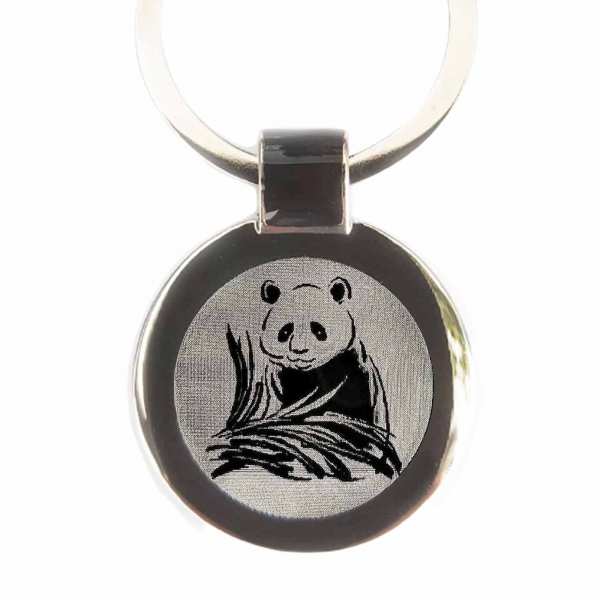 Pandabär Schlüsselanhänger personalisiert mit Gravur