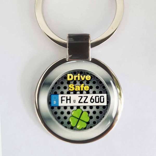 PKW Drive Safe Design Kennzeichen Schlüsselanhänger personalisiert & Gravur