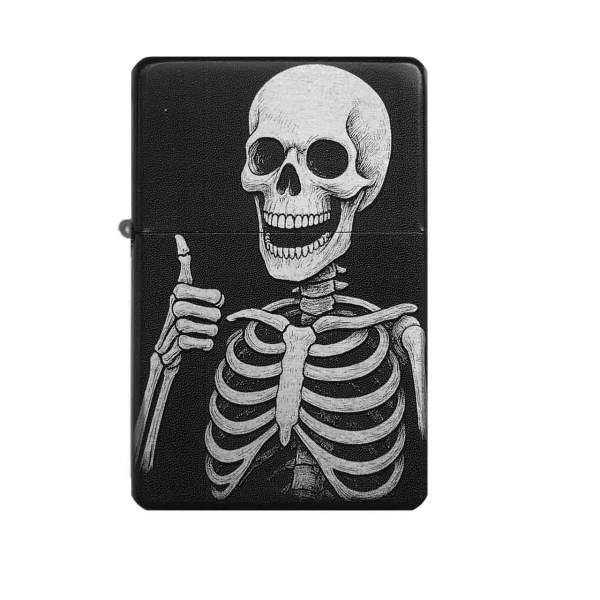OK-Skull Feuerzeug mit Gravur | optional personalisiert | Shop-Fotogravur.de