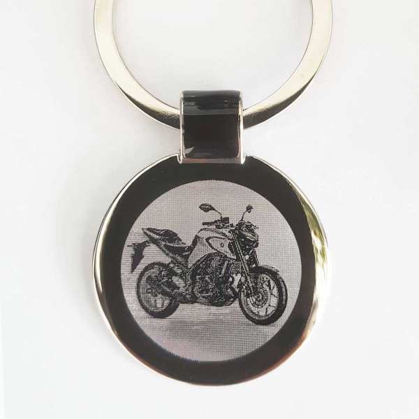 Yamaha MT-03 Gravur Schlüsselanhänger personalisiert - original Fotogravur
