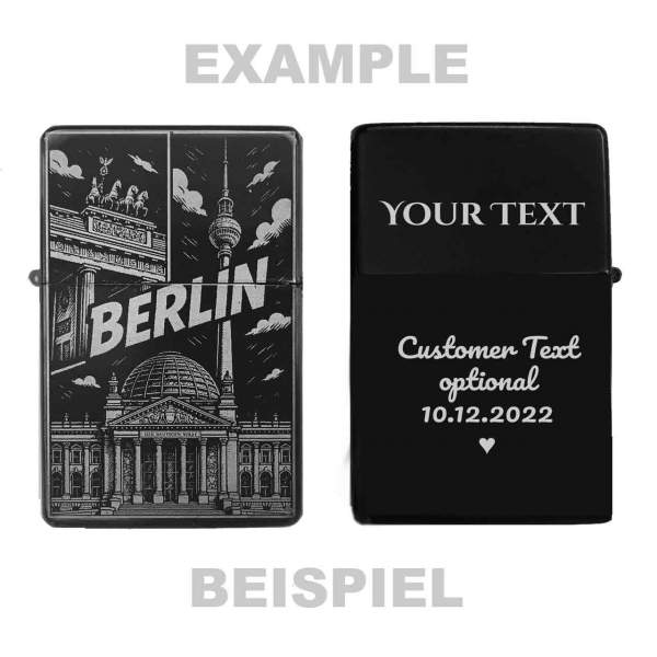Berlin Feuerzeug optional personalisiert