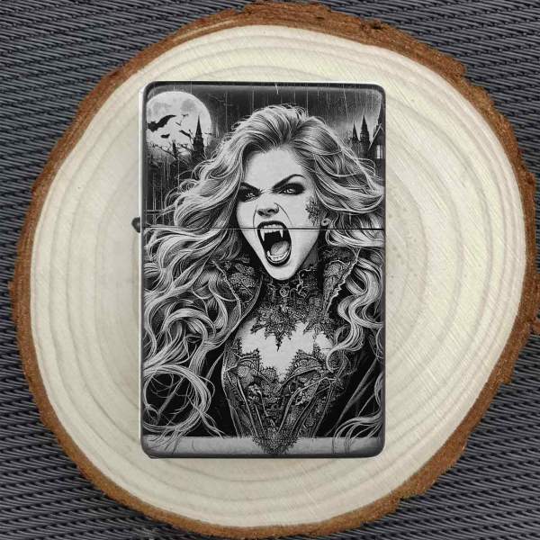 Feuerzeug Scream Vampire Girl – personalisierbar