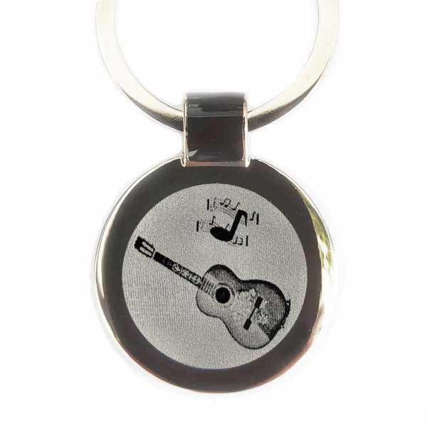 Gitarre Schlüsselanhänger personalisiert mit Gravur