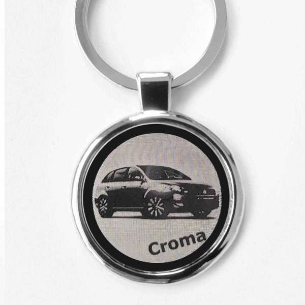 Fiat Croma Gravur Schlüsselanhänger personalisiert - original Fotogravur