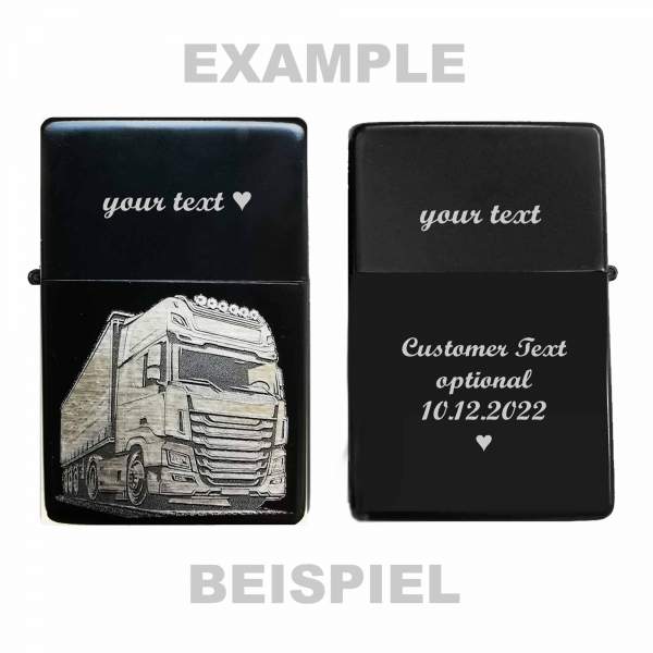 Briquet de camion avec votre propre gravure de texte, cadeau personnalisé pour les collègues camionneurs