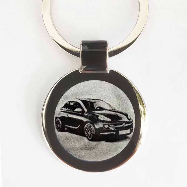 Opel Adam Schlüsselanhänger personalisiert mit Gravur