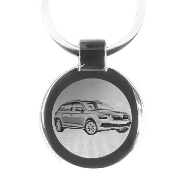 Skoda Kamiq ab 2023 Gravur Schlüsselanhänger Fotogravur
