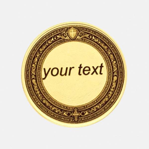 Saint George Protective Coin  Personalized Talisman