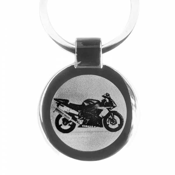 Yamaha R1 Schlüsselanhänger personalisiert mit Gravur