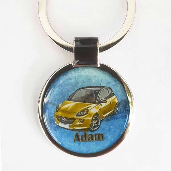 Opel Adam Fotoschlüsselanhänger personalisiert mit Gravur