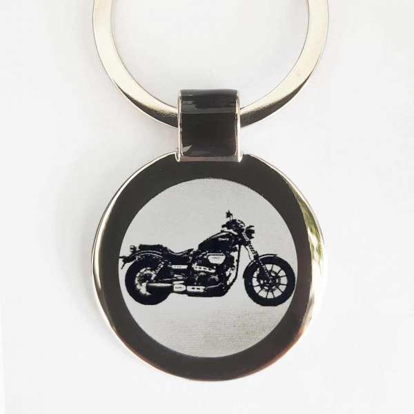 Yamaha XV950 Schlüsselanhänger personalisiert mit Gravur - original Fotogravur