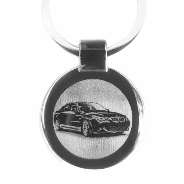 BMW 550i Schlüsselanhänger Fotogravur