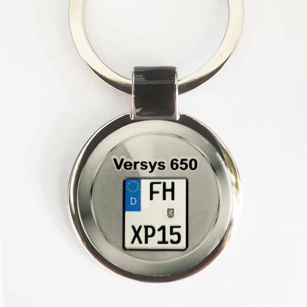 Kawasaki Versys 650 Kennzeichen Schlüsselanhänger personalisiert & Gravur