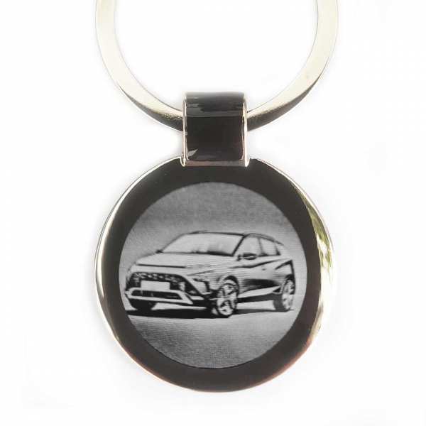 Hyundai Bayon Schlüsselanhänger personalisiert mit Gravur